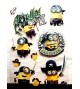 adesivo decorativo 3D do minions ( meu malvado favorito ) 2 cartelas